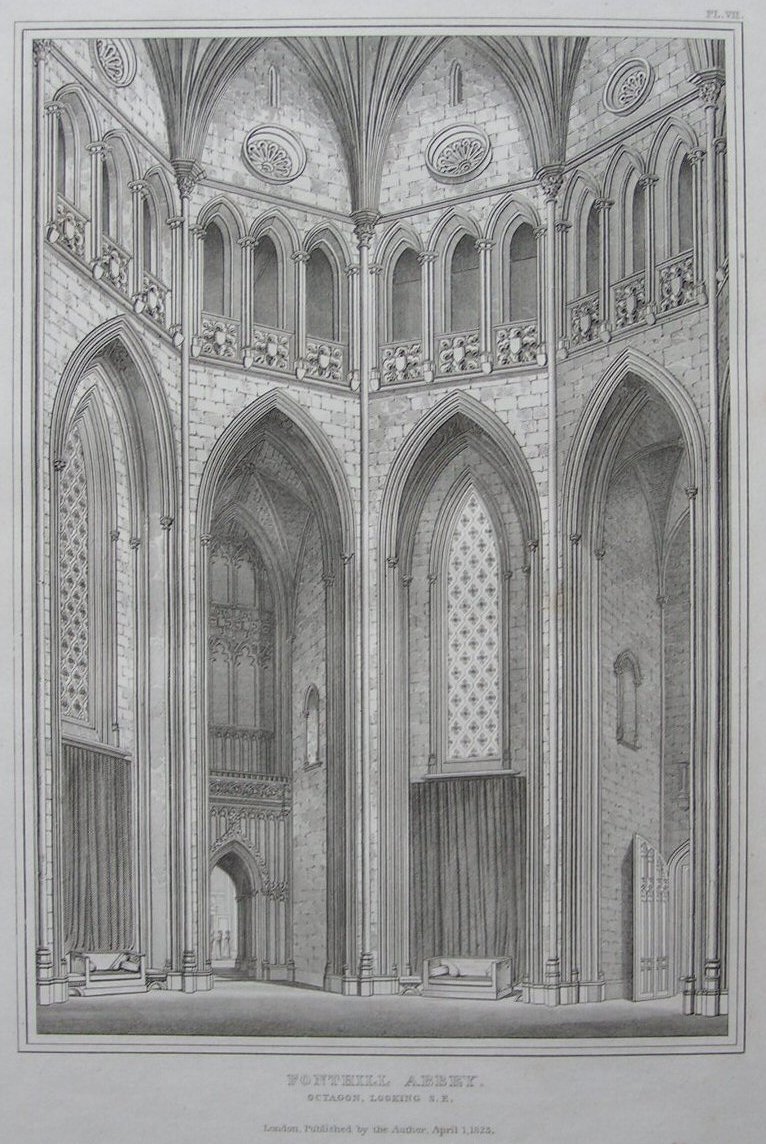 Print - Pl.07. Fonthill Abey,  Octagon looking S.E.